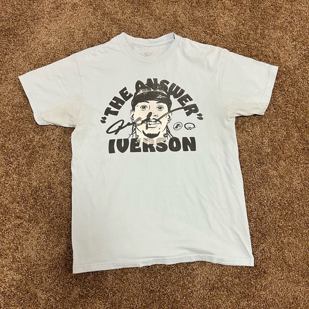 Reebok Allen Iverson Blue Graphic Tee